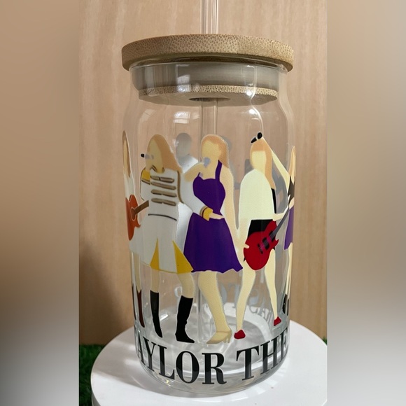 Glass can cup - Picture 1 of 2